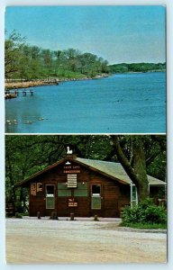 CARROLL, Iowa IA ~ Roadside SWAN LAKE Concession Stand & Inlet c1950s  Postcard