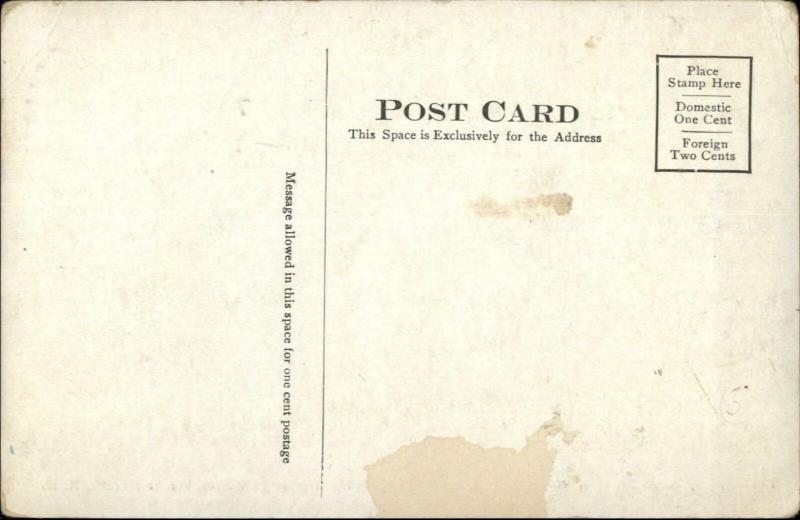 Center Harbor NH Village Square in Winter c1910 Postcard