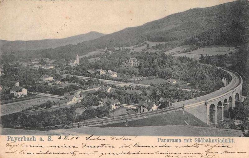 Paybach Austria Sudbahnviadukt Antique Postcard J59769