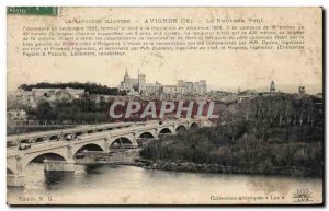 Old Postcard Avignon The new bridge