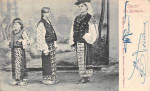 B76277 Port Popular Femei din Romania 1900  types folklore costumes women 