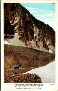 Vtg 1910s Sylvan Pass Cody Road to Yellowstone National Park Wyoming WY Postcard