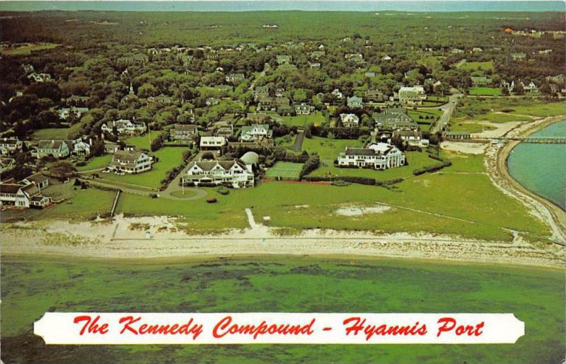 12588   MA Hyannis Port 1960's  Aerial View of The Kennedy Compound