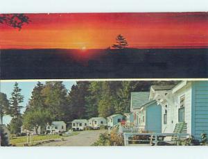 Unused Pre-1980 MOTEL SCENE Lincolnville Beach Maine ME HJ9364