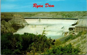 Great Falls Montana MT Ryan Dam Postcard 