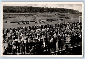 Copenhagen Denmark Postcard View from the Galopbanens Restaurant 1937 RPPC Photo
