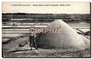 Old Postcard Salt marshes near the Pouliguen Mlon Salt Guerande