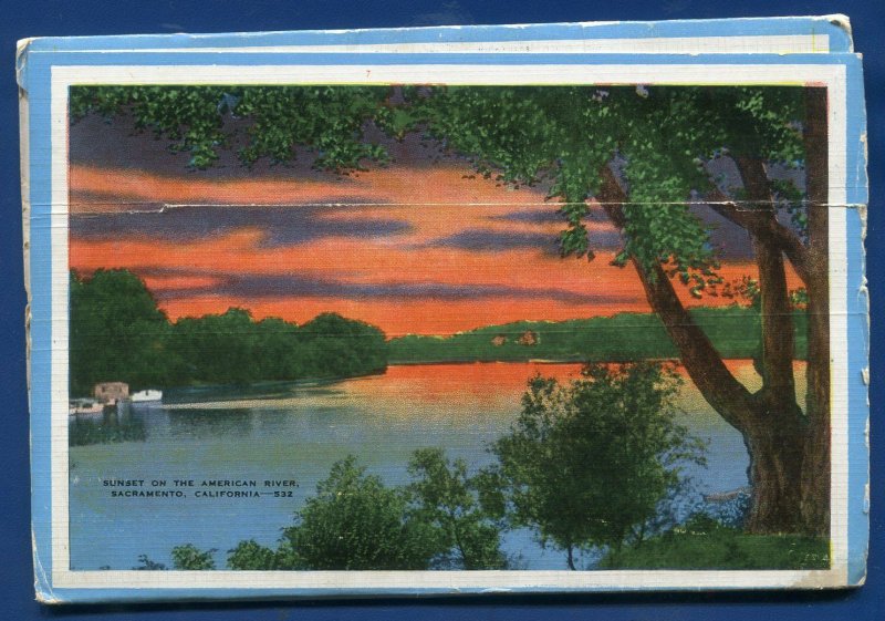 Central California ca Lake Tahoe Emerald Bay Norden EL Capitan postcard folder