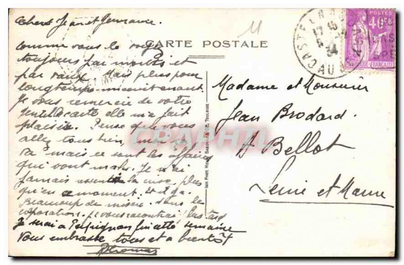 Postcard Old Cite Carcassonne Echauguette du Chateau Comtal