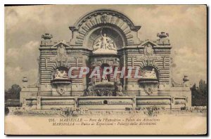 Postcard Old Marseille Park of the Exhibition Palace of Altractions