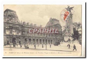 Paris (1) Old Postcard New Louvre Pavilions Turgot and Richelieu and Gambetta...