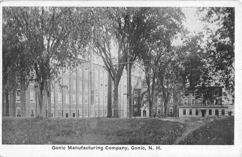 Gonic New Hampshire Manufacturing Company Street View Antique Postcard K35904