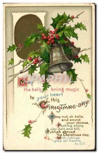 Old Postcard The Bells May Bring Music To Your Heart This Christmas Day