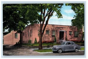 Vintage Beeson Hospital, Wooster, Ohio. Postcard F86E