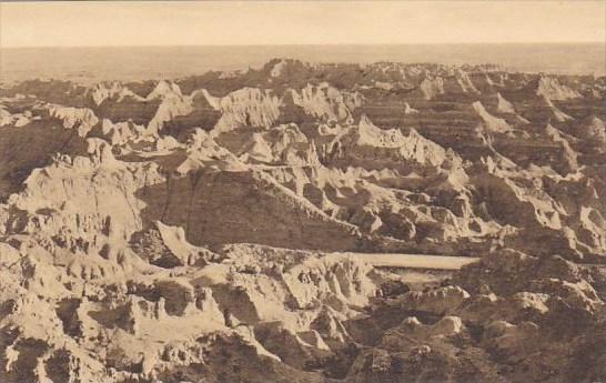 Castle Ruins Badlands Nat Monument South Dakota Albertype