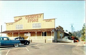 Fullerton, CA California  MODEL COUNTRY STORE  Sunny Hills ca1950's Postcard