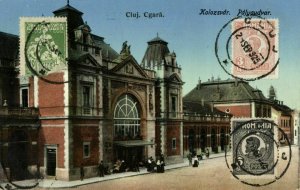 romania, CLUJ NAPOCA, Cgară, Railway Station (1925) Postcard