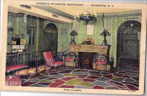 Interior Lorenzo's Restaurant, Rochester NY