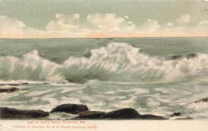 Surf Rocks Breakers Owls Head Rockland Maine VTG P67