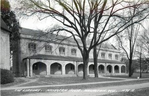 RPPC Postcard The Library Nashotan House Waukesha County WI