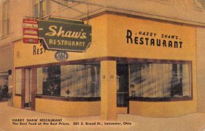 Lancaster Ohio Harry Shaw Restaurant Vintage Postcard AA32819