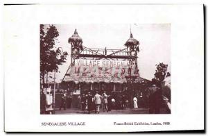 Old Postcard Negro Black Man Senegalese Village Franco British Exhibition Lon...