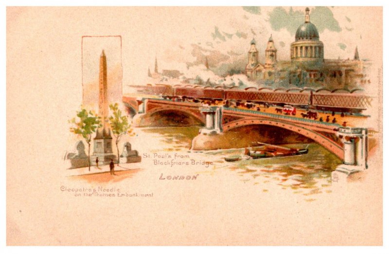 London  St. Paul's frpm Blackfriar's Bridge , Cleopatra's Need...