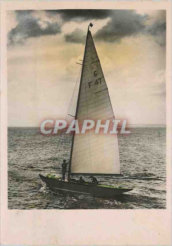 Postcard Modern Boat Sailboat F 47