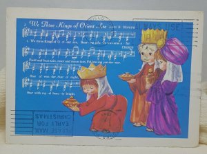 We Three Kings Christmas Vintage Postcard