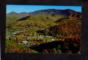 TN Aerial View Gatlinburg Tennessee Great Smoky Mountains National Park Postcard