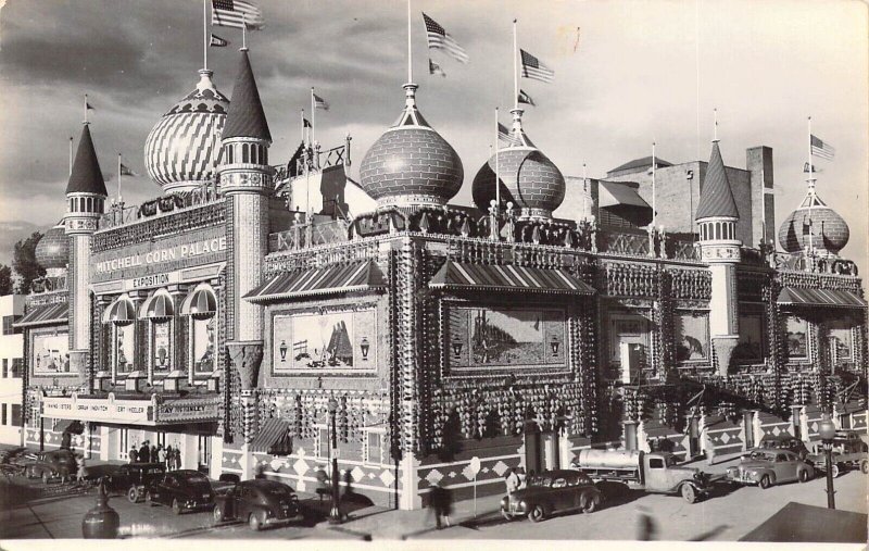 Real Photo, RPPC, 1946, Corn Palace, Mitchell, SD,Old Postcard