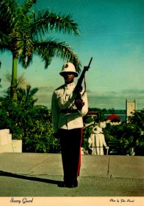 Bahamas Nassau Sentry Guard At Government House