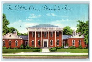 c1940s The Gilfillan Clinic, Bloomfield Iowa IA Unposted Postcard