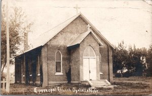 RPPC Ogallala Nebraska Episcopal Church c1920 Real Photo Postcard Y2