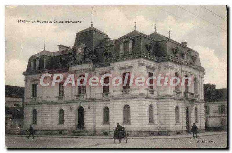 Postcard Old New Caisse D'Epargne