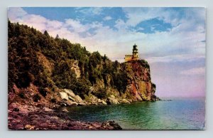 Splitrock Lighthouse N Shore Lake Superior Postcard UNP VTG Unused Vintage 