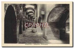 Old Postcard Pozzuoli Anfitearo Sotterranei