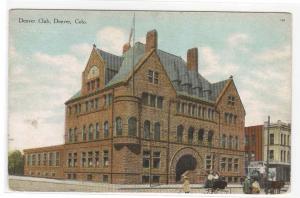 Denver Club Denver Colorado 1910c postcard