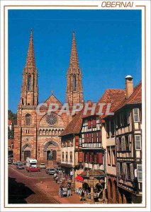 Modern Postcard Obernai (Bas Rhin) The Church of St Peter and Paul