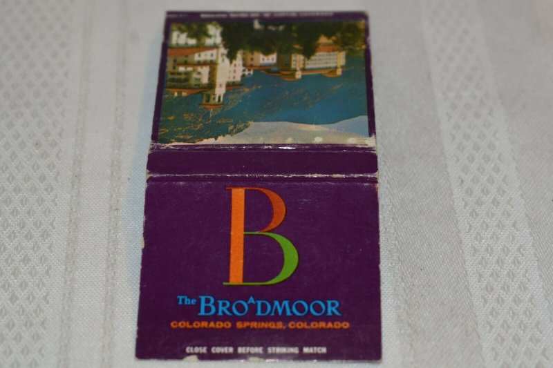 The Broadmoor Colorado Springs Colorado 30 Strike Matchbook Cover