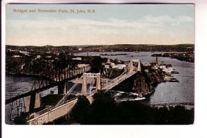 Railway and Auto Bridges, St John, New Brunswick,