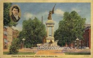 Francis Scott Key Monument in Baltimore, Maryland