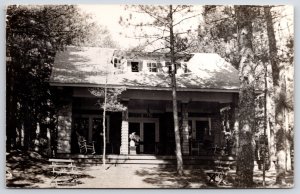 1963 Bird's Nest In The Woods Antique House Posted Real Photo RPPC Postcard