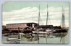 K2/ Anacortes Washington Postcard c1910 Waterfront Scene Ships Boats 57