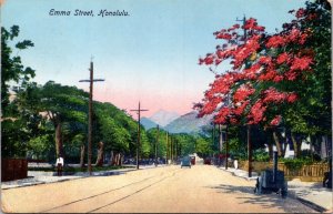 Postcard HI - Emma Street Honolulu