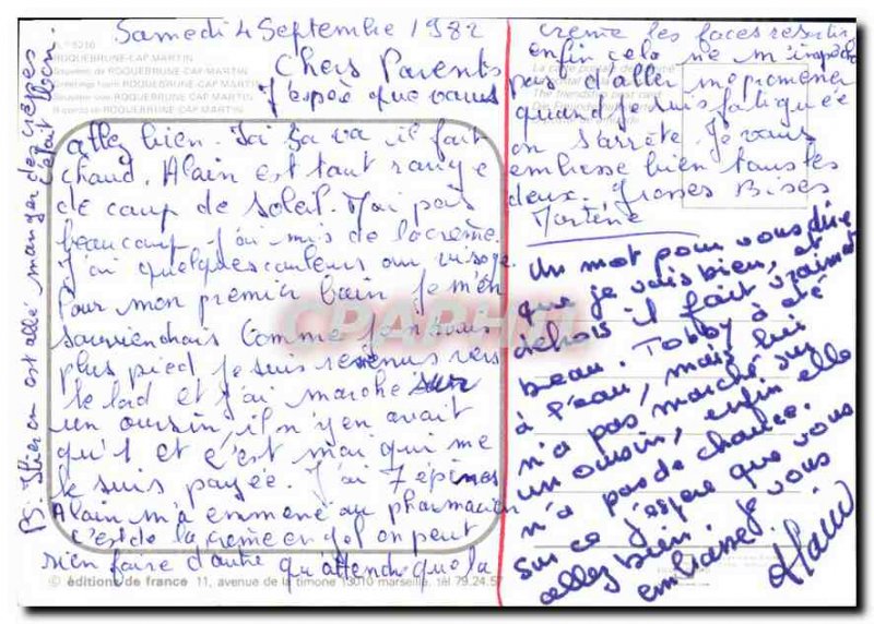 Modern Postcard Roquebrune Cap Martin