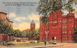 Armory in Worcester, MA Women's Club Building & North High School