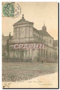 Old Postcard Autun Notre Dame Church