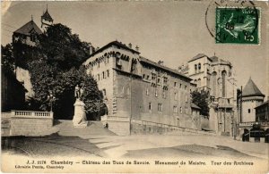 CPA CHAMBÉRY - Chateau des Ducs de Savoie Monument de Maistre (109182)