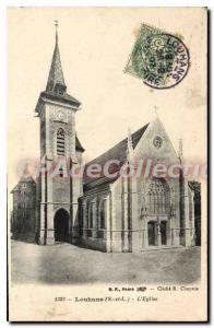 Postcard Old Church Louhanes